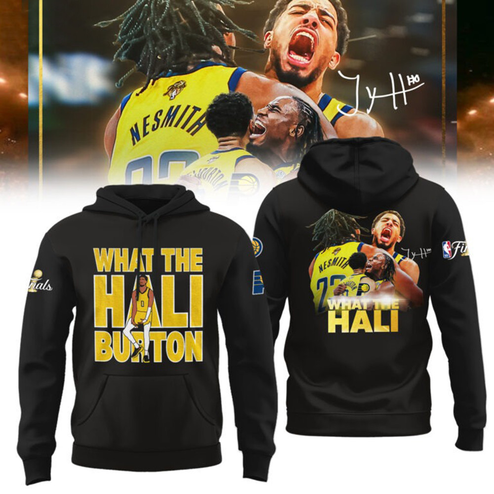 Tyrese Haliburton What The Hali Burton Hoodie Men's NBA Indiana Pacers Merch Clothing-1