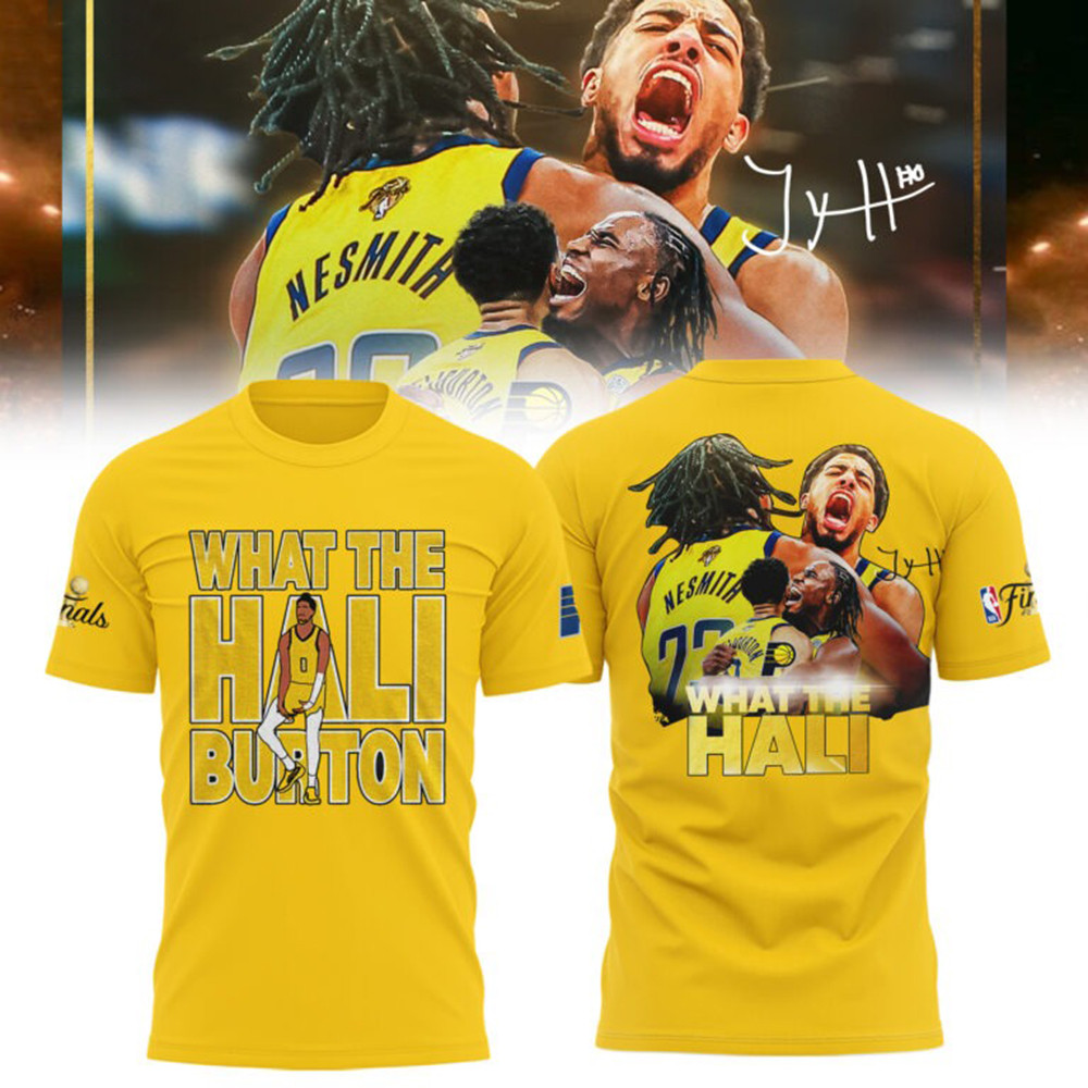 Tyrese Haliburton What The Hali Burton T-Shirt NBA Indiana Pacers Fan Gifts For Him-1