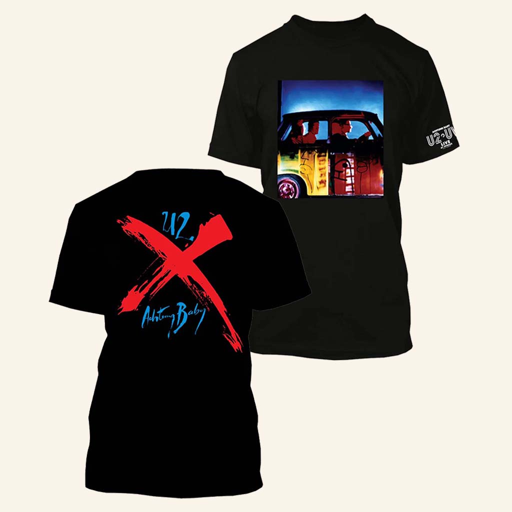 U2 Merch Achtung Baby U2 UV Black T-Shirt Gift For Rock Band Lovers-1 U2 Merch Achtung Baby U2 UV Black T-Shirt Gift For Rock Band Lovers-1