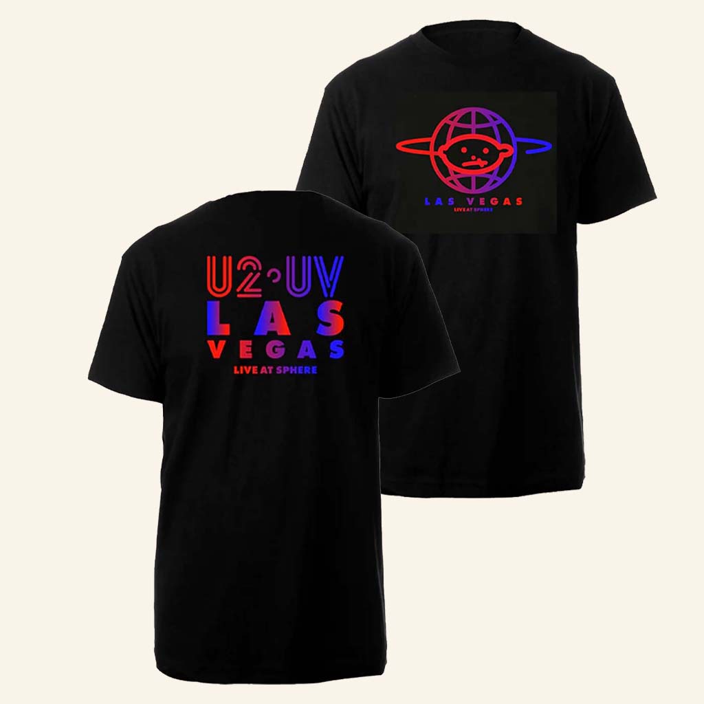 U2 Merch Achtung Baby U2 UV Las Vegas Live At Sphere T-Shirt Gift For Fans-1
