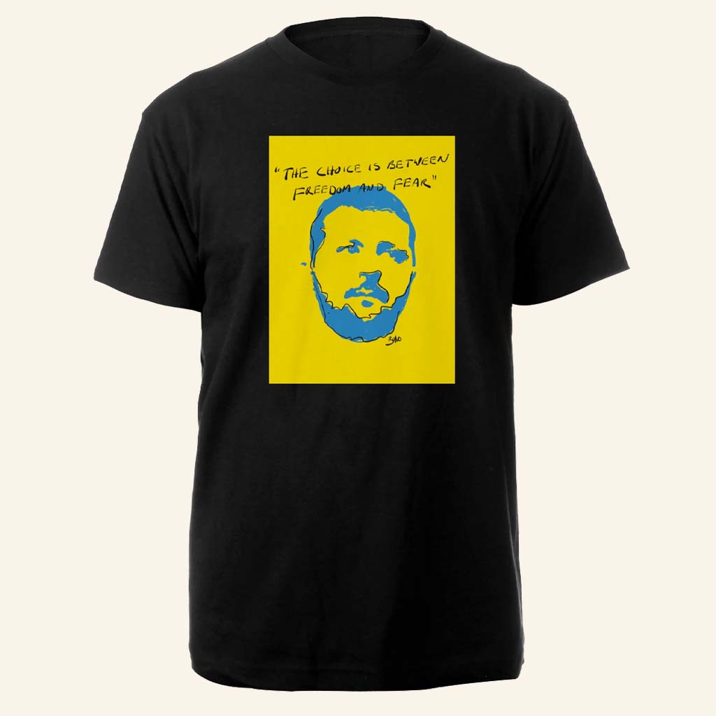 U2 Merch The Choice Is Between Freedom And Fear Black Shirt Gift For Him-1 U2 Merch The Choice Is Between Freedom And Fear Black Shirt Gift For Him-1