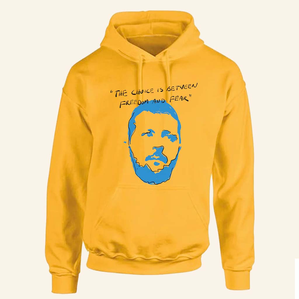 U2 Merch The Choice Is Between Freedom And Fear Hoodie Gift For Mom-1