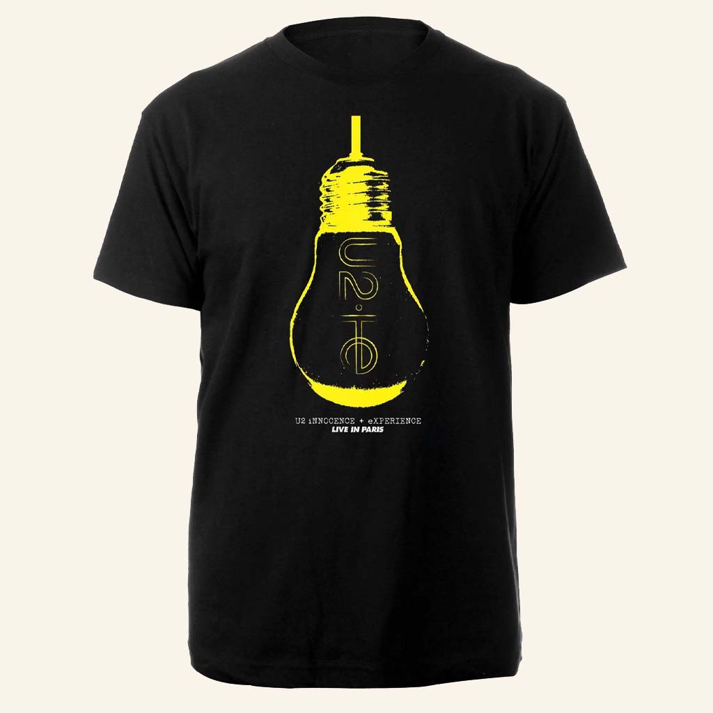 U2 Merch U2 IE Lightbulb Black T-Shirt Best Gift For Rock Music Lovers-1 U2 Merch U2 IE Lightbulb Black T-Shirt Best Gift For Rock Music Lovers-1