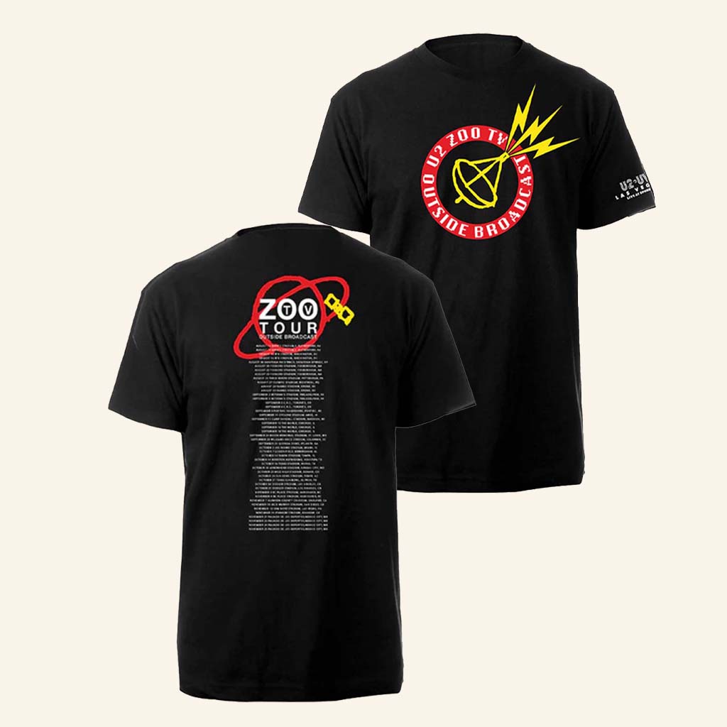 U2 Merch Zoo Station Outside Broadcast T-Shirt Gift Ideas For Brother-1
