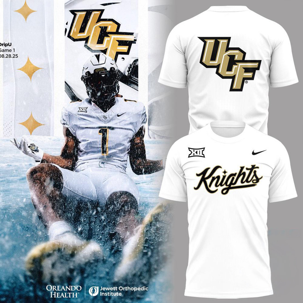 UCF Knight NCAA 2025 New Uniform T-Shirt White Fan Merch Gifts For Dudes-1 UCF Knight NCAA 2025 New Uniform T-Shirt White Fan Merch Gifts For Dudes-1