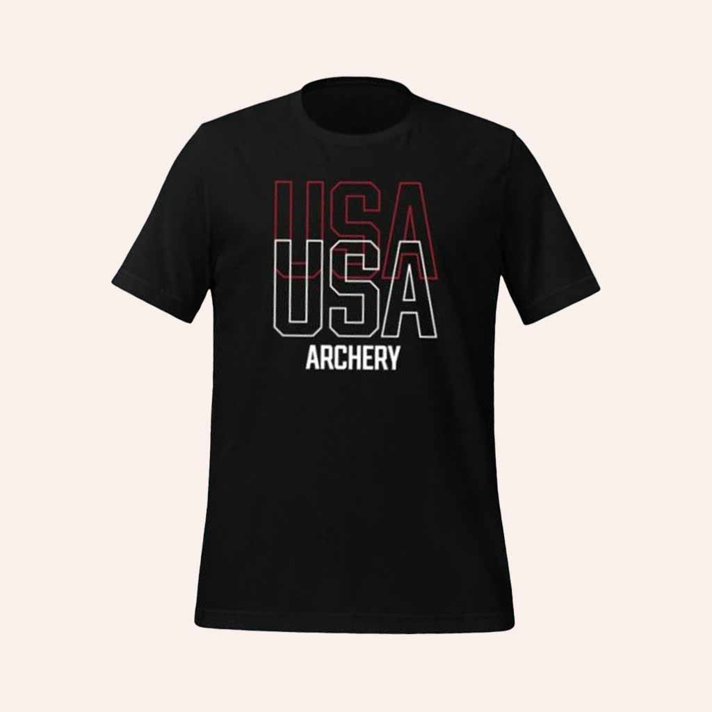 USA Archery Merch Archery Double USA Shirt Presents For Archery Lovers-1