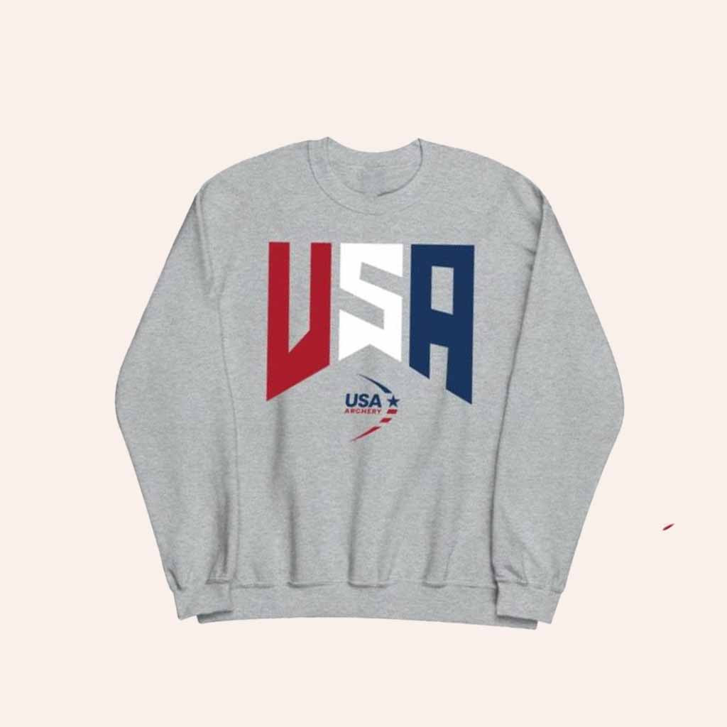 USA Archery Merch Precision & Pride Sweatshirt Birthday Ideas For Boyfriend-1 USA Archery Merch Precision & Pride Sweatshirt Birthday Ideas For Boyfriend-1
