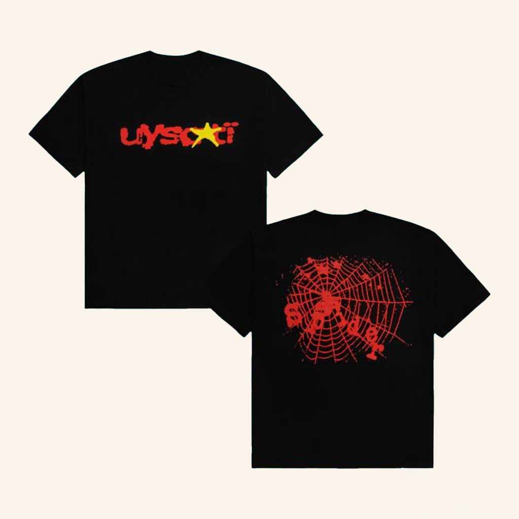 Uy Scuti Merch Uy Scuti X Sp5der Red Logo Shirt Halloween Gift For Boyfriend-1 Uy Scuti Merch Uy Scuti X Sp5der Red Logo Shirt Halloween Gift For Boyfriend-1