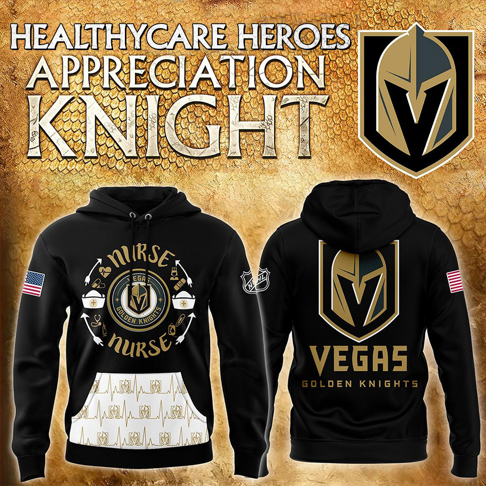 Vegas Golden Knights Healthcare Appreciation Night Hero Pride Hoodie Father's Day Gifts For Son-1