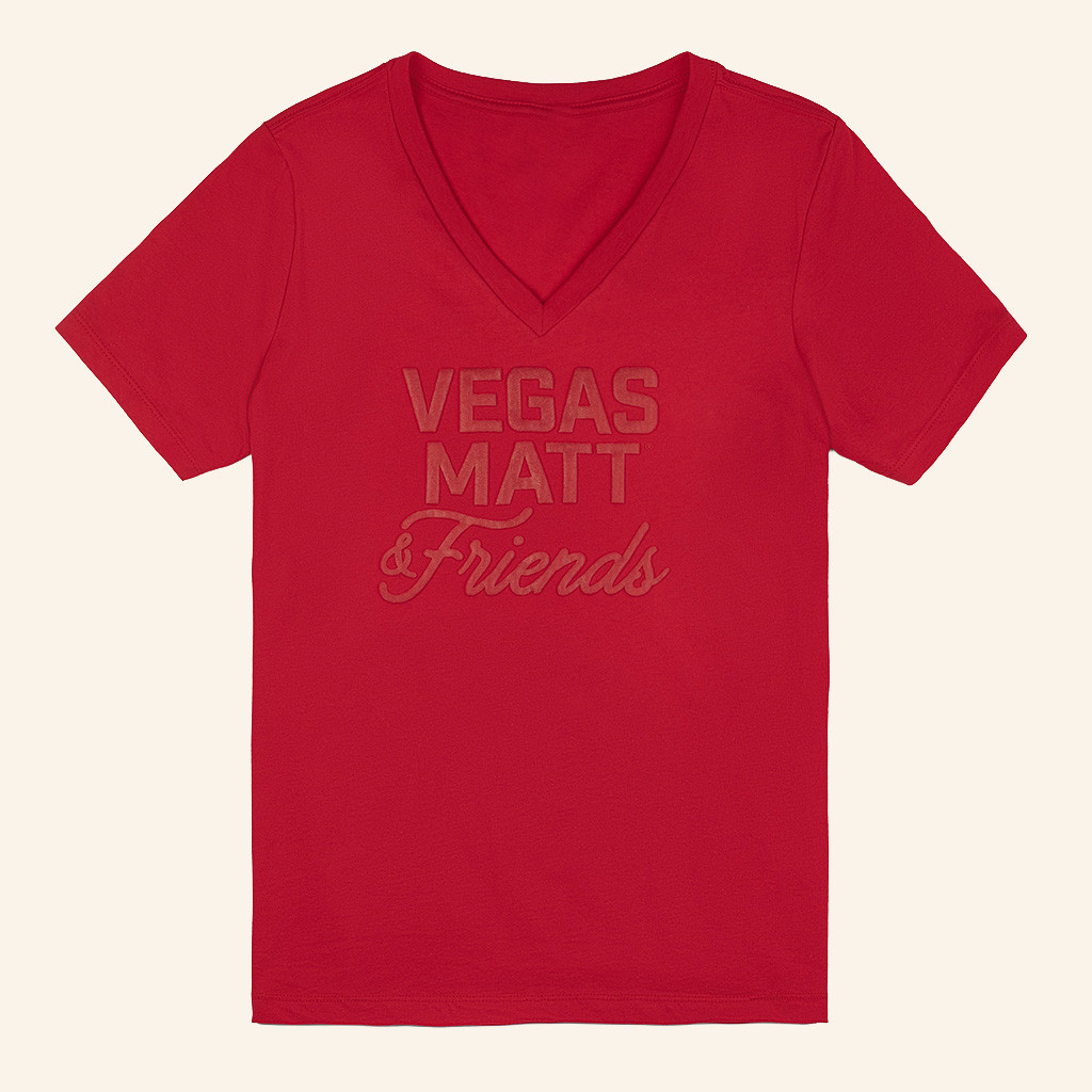 Vegas Matt Merch Vegas Matt And Friend V-Neck Shirt Christmas Presents For Her-1