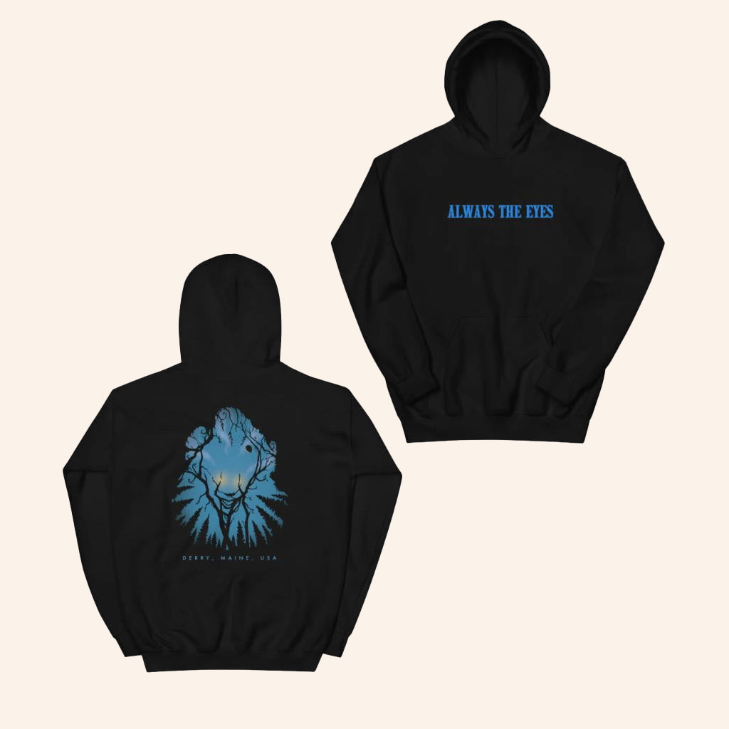 WB Merch Welcome To Derry Always The Eyes Hoodie Christmas Presents For Boyfriend-1 WB Merch Welcome To Derry Always The Eyes Hoodie Christmas Presents For Boyfriend-1