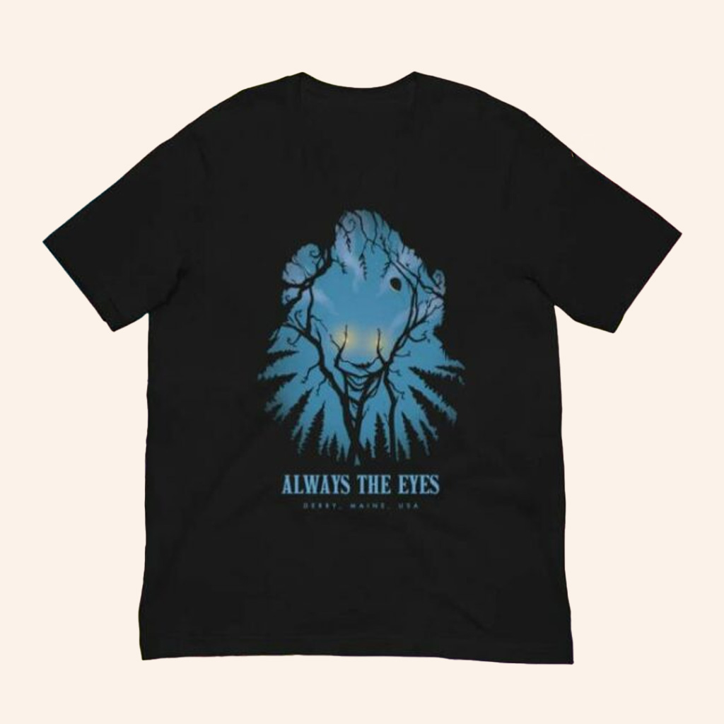 WB Merch Welcome To Derry Always The Eyes T-Shirt Christmas Presents For Him-1 WB Merch Welcome To Derry Always The Eyes T-Shirt Christmas Presents For Him-1