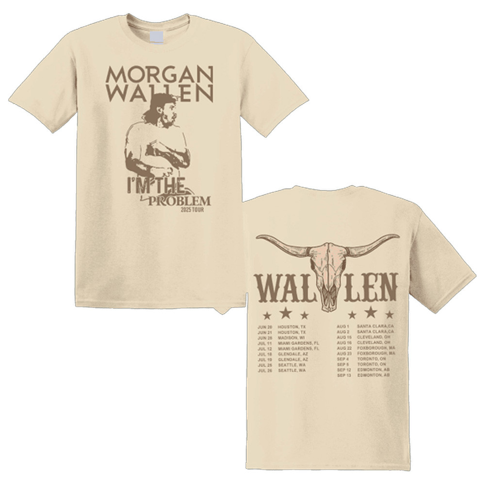 Wallen Tour 2025 Merch T-Shirt I'm The Problem Gifts For Western Country Music Lovers Fans-1