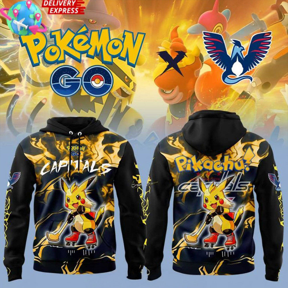 Washington Capitals Pokemon GO Special Hoodie Capitals Merch Good Fathers Day Gifts-1