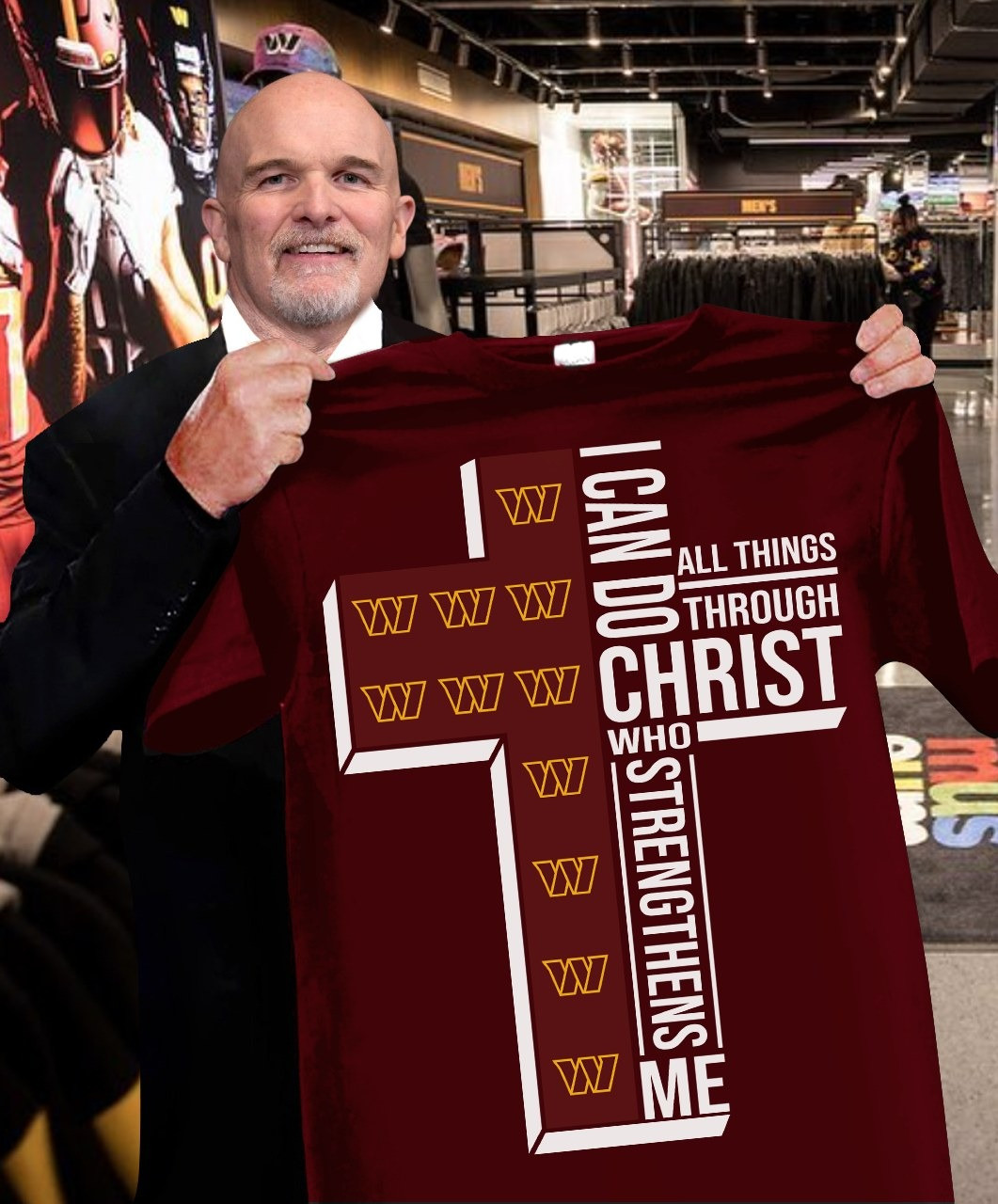 Washington Commanders I Can Do All Things Through Christ Shirt Faith Redskins Fan Gifts-1 Washington Commanders I Can Do All Things Through Christ Shirt Faith Redskins Fan Gifts-1