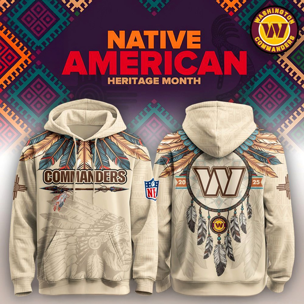 Washington Commanders Native American Heritage Month Hoodie Washington Commanders Merch-1