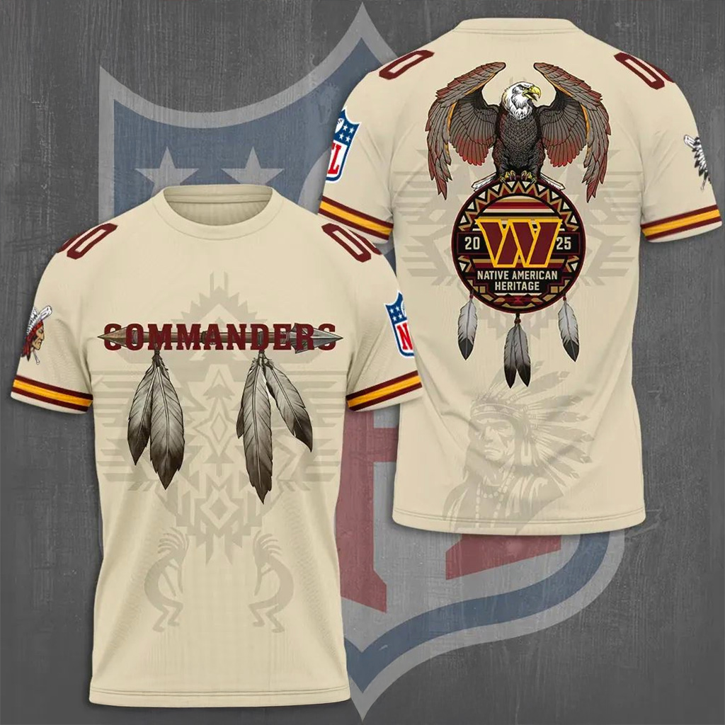 Washington Commanders X Native American Heritage Shirt Fan Merch Football Themed Gifts-1 Washington Commanders X Native American Heritage Shirt Fan Merch Football Themed Gifts-1