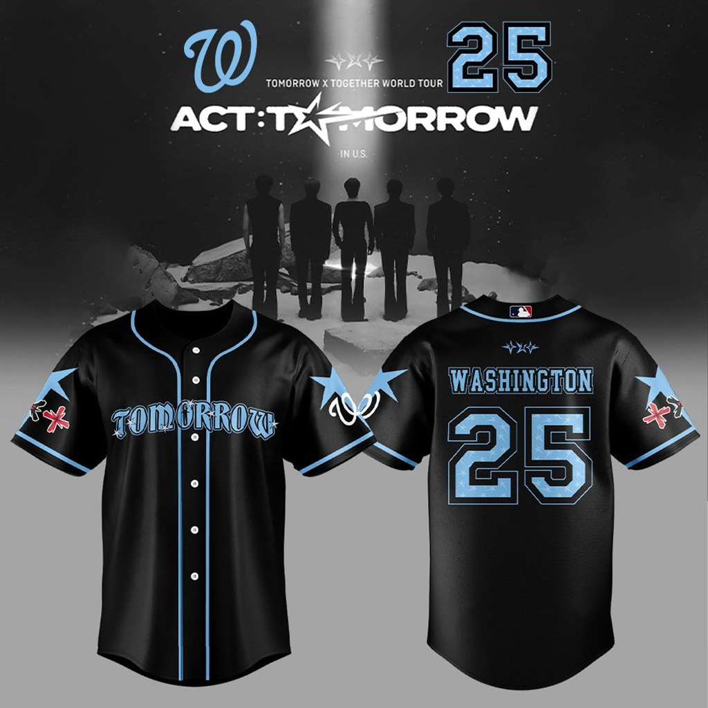 Washington Nationals Tomorrow x Together World Tour 2025 Jersey Fan Merch Gift For Him-1 Washington Nationals Tomorrow x Together World Tour 2025 Jersey Fan Merch Gift For Him-1