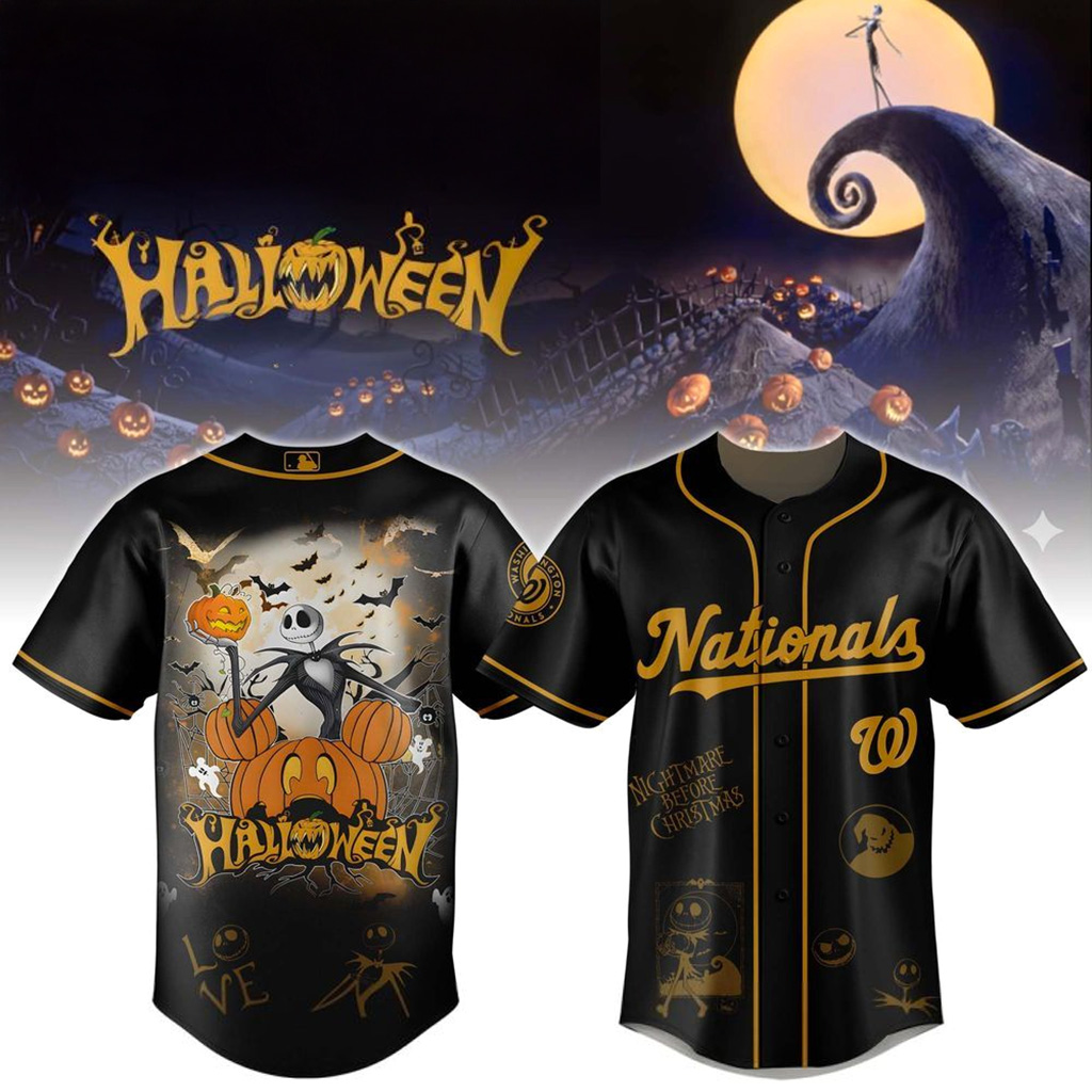 Washington Nationals X The Nightmare Halloween Day Jersey Washington Nationals Merch-1 Washington Nationals X The Nightmare Halloween Day Jersey Washington Nationals Merch-1