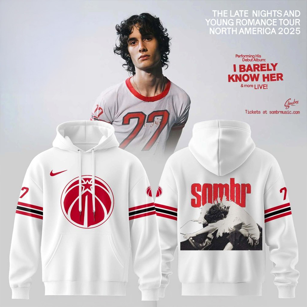 Washington Wizards X Sombr The Late Nights Young Romance Tour Hoodie Washington Wizards Merch-1