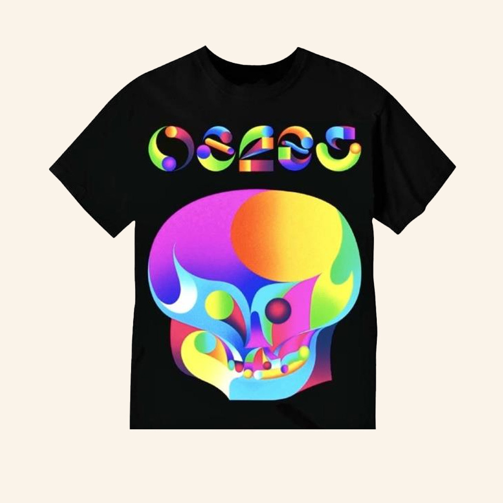 Wax Face Toys Merch Osees Colour Skull Black Shirt Gifts For Brother-1