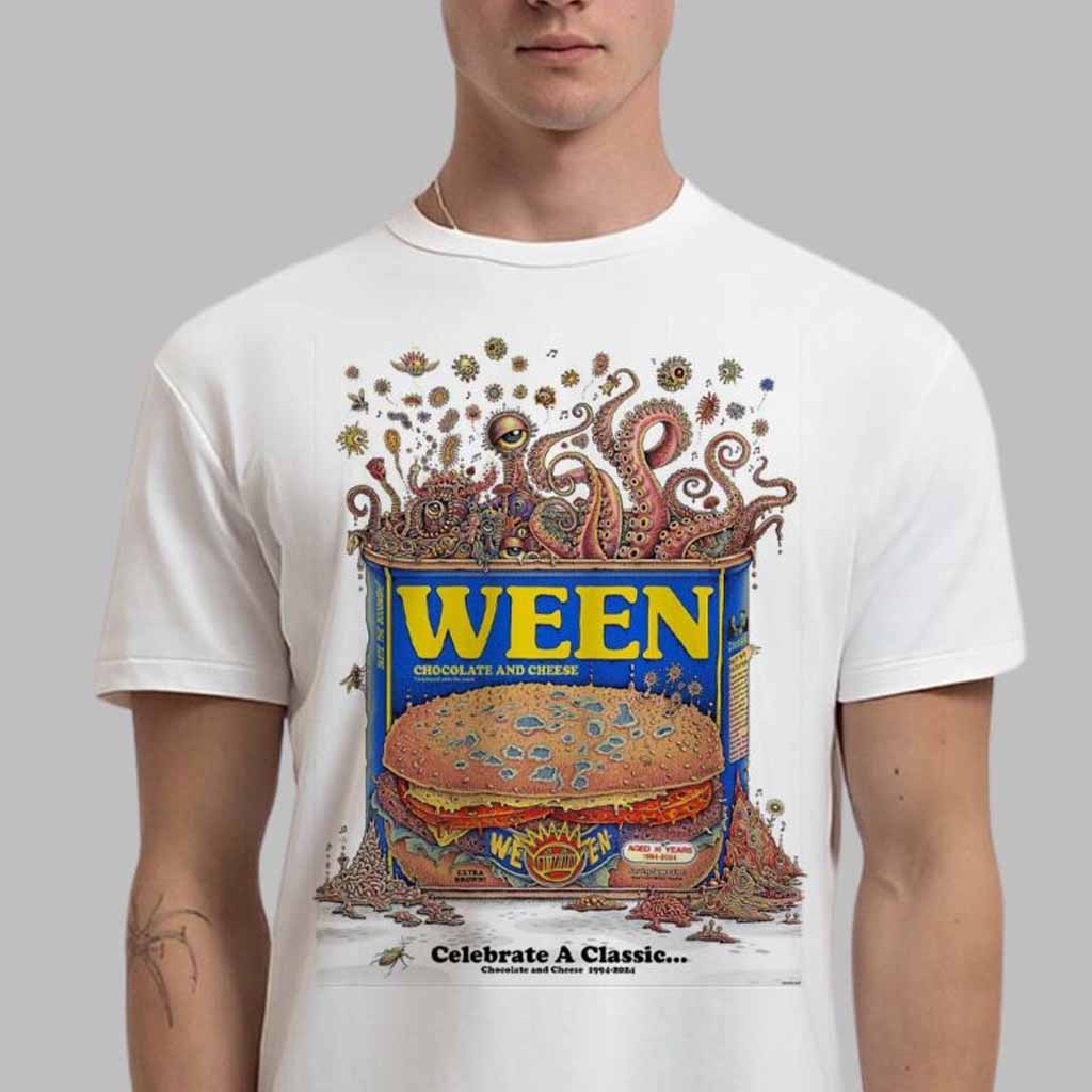 Ween 30th Anniversary For Album Chocolate And Cheese T-Shirt Ween Merch Gifts For Fans-1