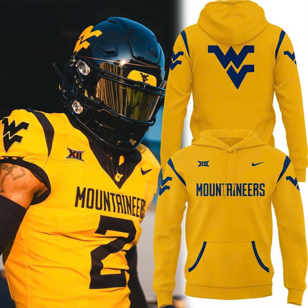 West Virginia Mountaineers Football Golden Hour Hoodie Mountaineers Merch Him Gifts-1