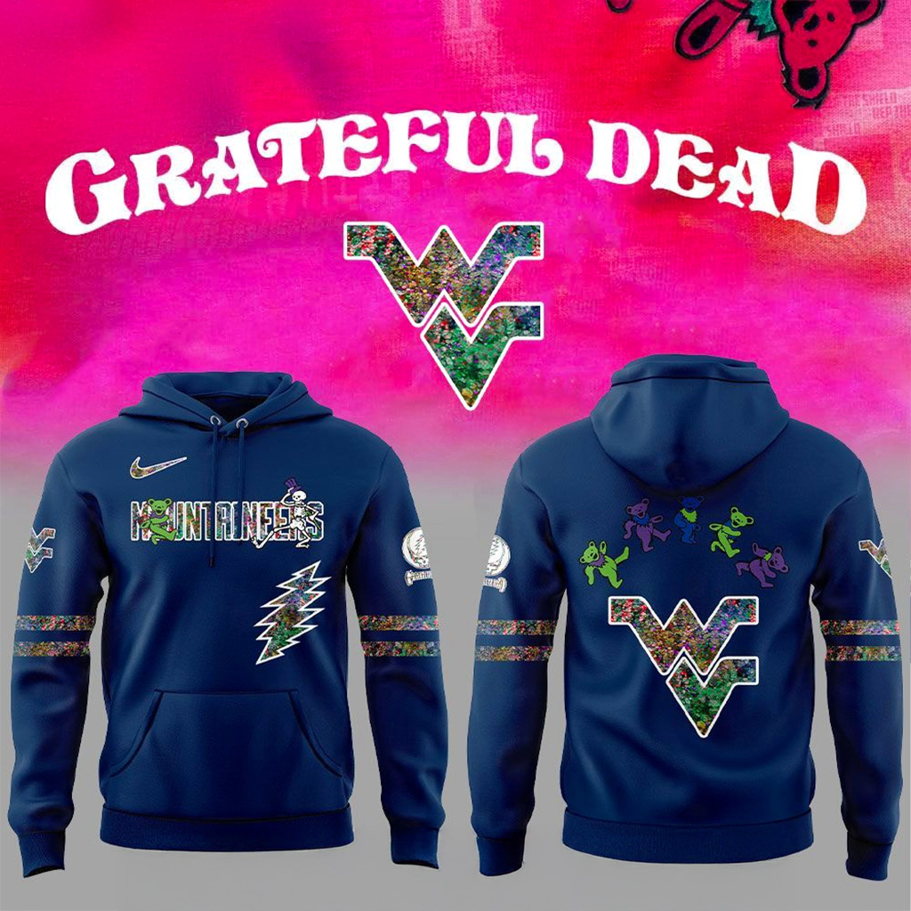 West Virginia Mountaineers Grateful Dead Night 2025 Hoodie Mountaineers Merch Gifts For Him-1