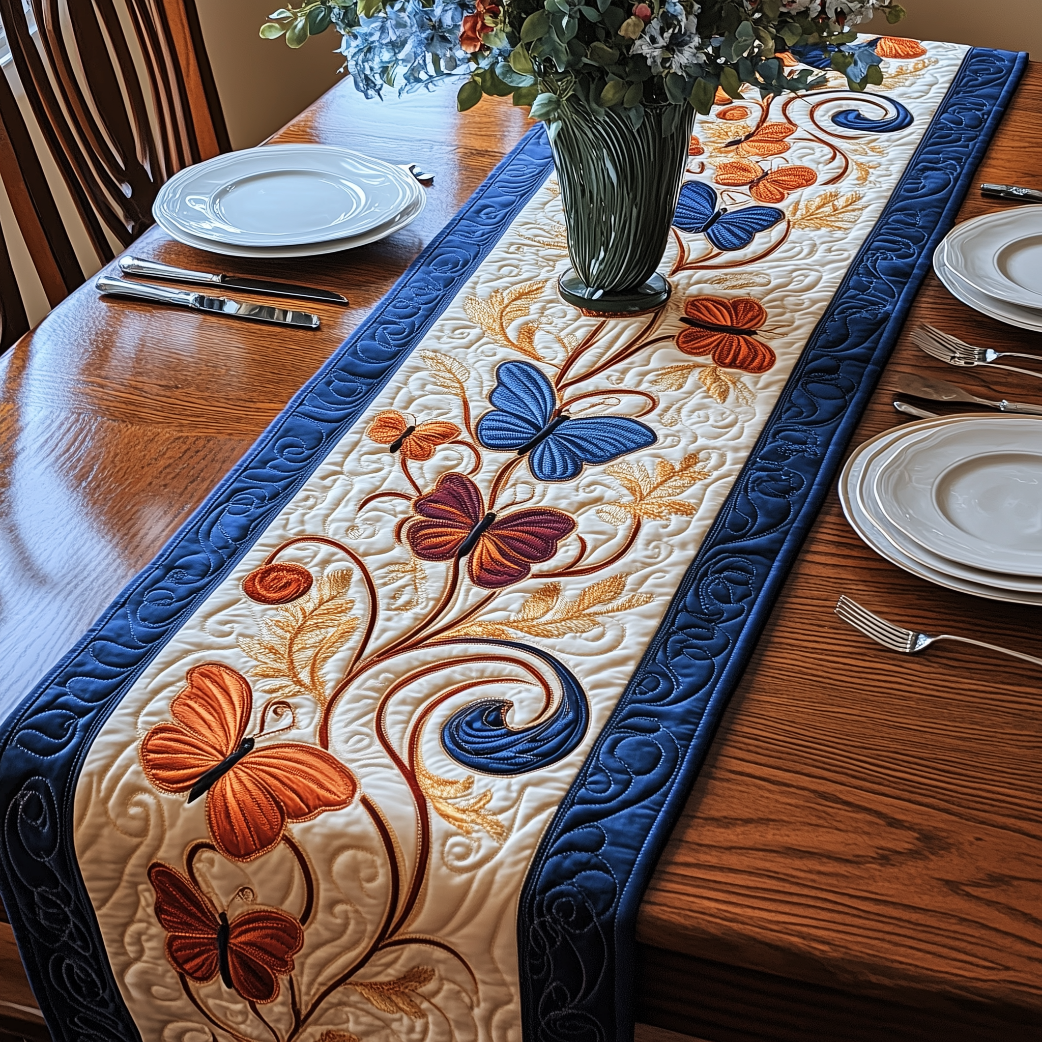Wings of Luxury Quilted Table Runner Valentines Ideas For Him-1