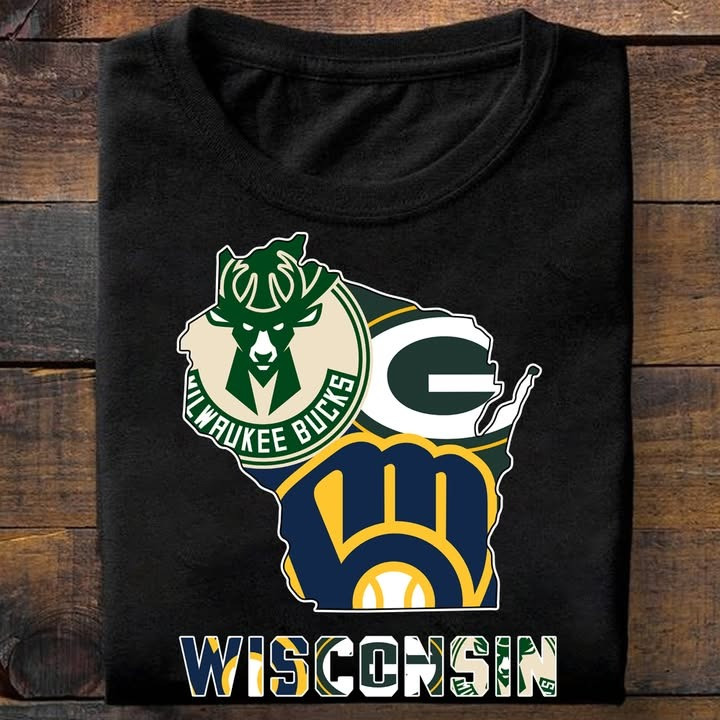 Wisconsin City Sport Teams Logo T-Shirt Best Gifts For Sport Teams Lovers Fans-1 Wisconsin City Sport Teams Logo T-Shirt Best Gifts For Sport Teams Lovers Fans-1