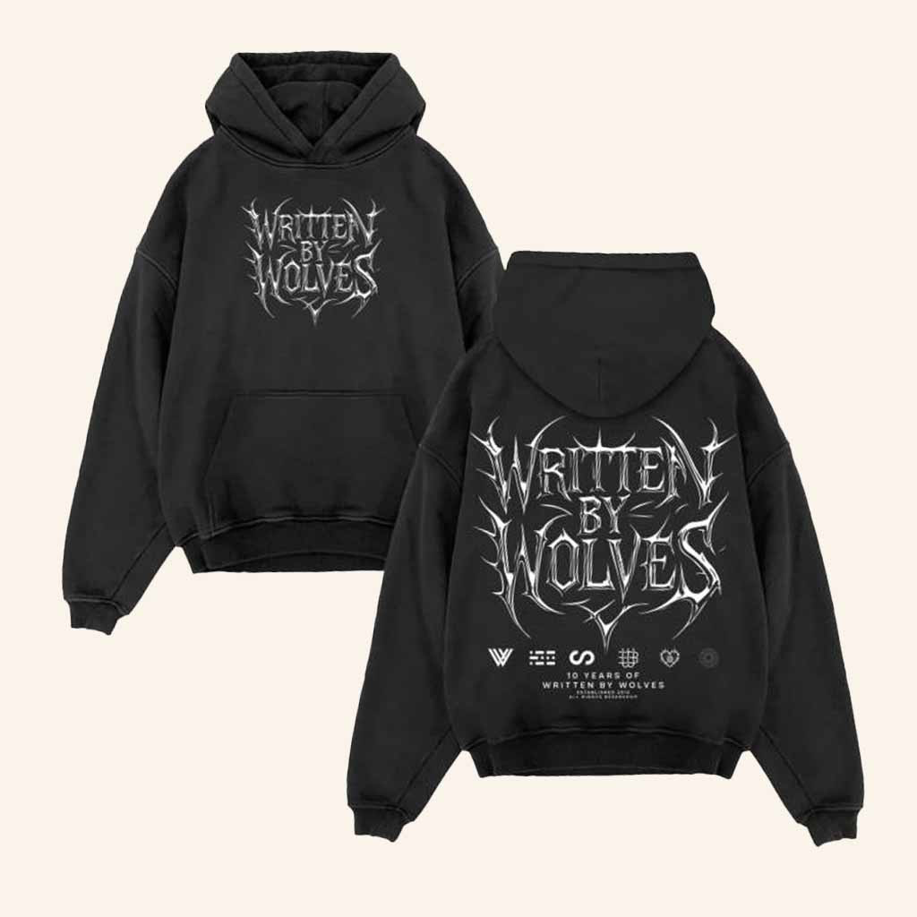 Written By Wolves Merch 10 Year Anniversary Hoodie Christmas Present For Husband-1 Written By Wolves Merch 10 Year Anniversary Hoodie Christmas Present For Husband-1