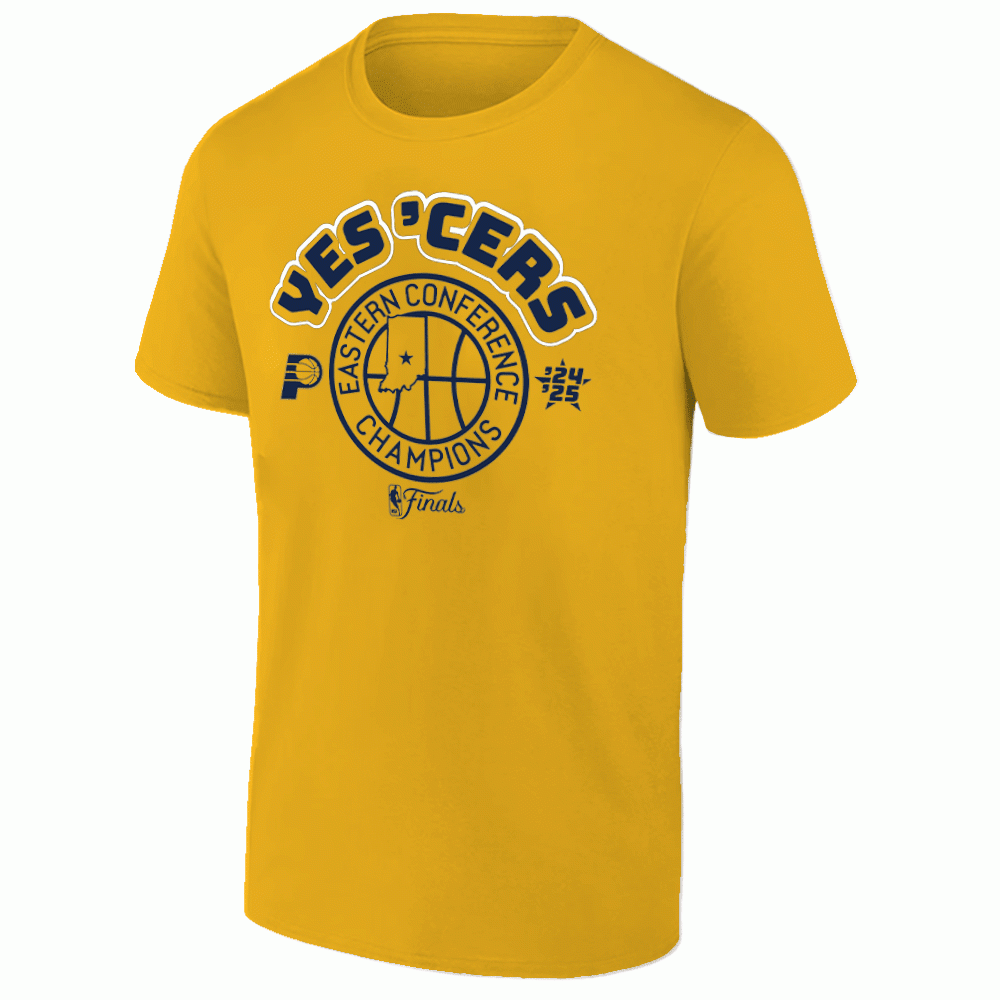 Yes Cers Indiana Pacers Eastern Conference Champions T-Shirt Final NBA 2025 Merch Gifts-1 Yes Cers Indiana Pacers Eastern Conference Champions T-Shirt Final NBA 2025 Merch Gifts-1