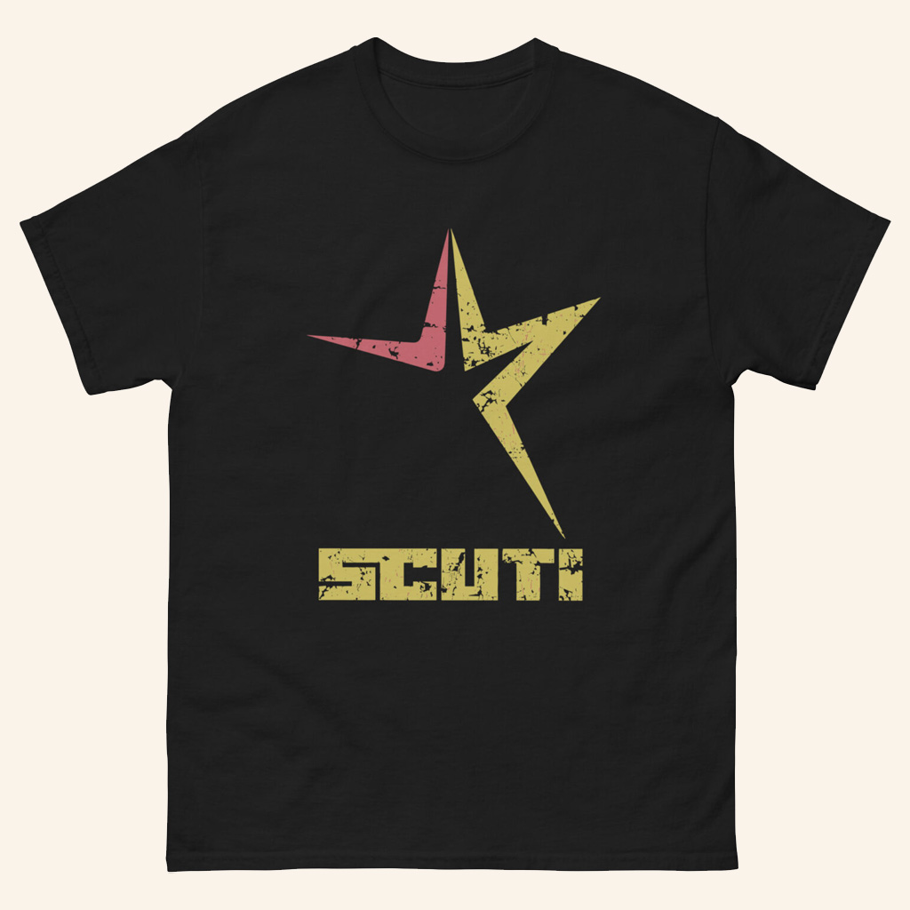 Young Thug Merch Scuti  Red Yellow Star T-Shirt Good Christmas Gifts For Friend-1