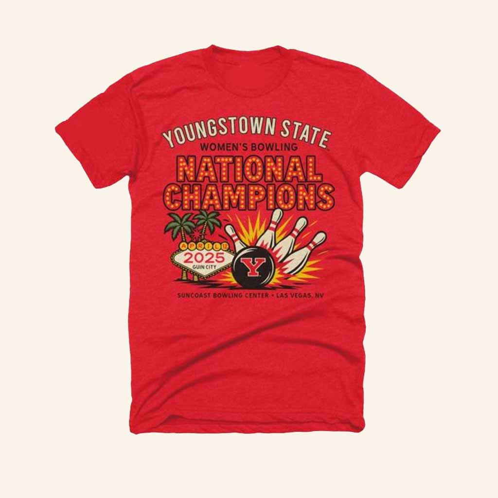 Youngstown Clothing Merch 2025 YSU Bowling National Champions Shirt Gift For Her-1 Youngstown Clothing Merch 2025 YSU Bowling National Champions Shirt Gift For Her-1