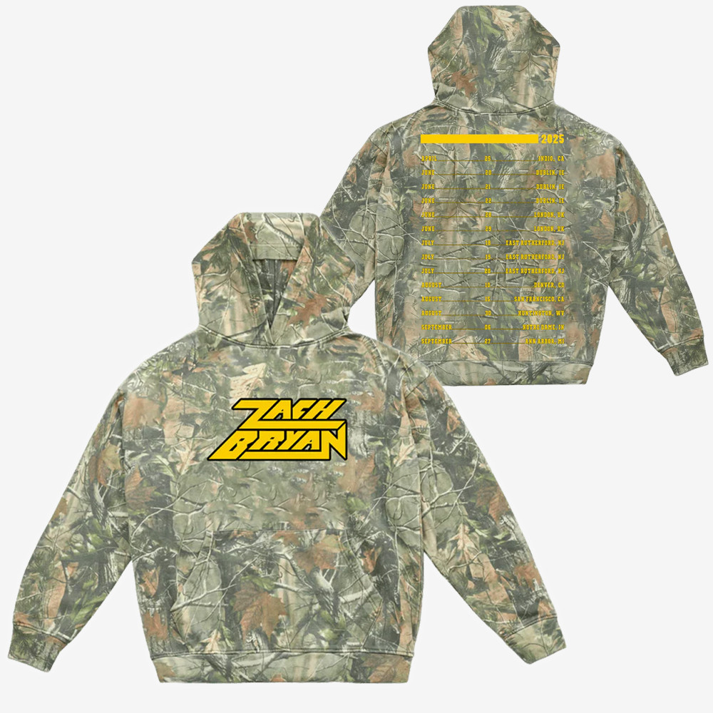 Zach Bryan 2025 Tour Merch Zach Bryan 25 Tour Camo Hoodie Best Gifts For Zach Fans-1