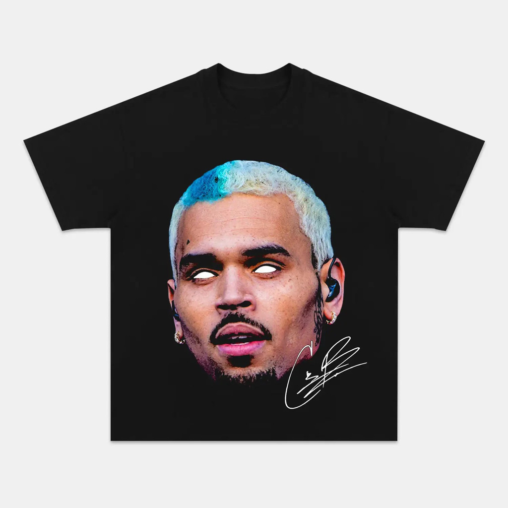 2024 Chris Brown Shirt Black Vintage Graphic Tees Chris Brown Merch Presents For Music Lovers-1