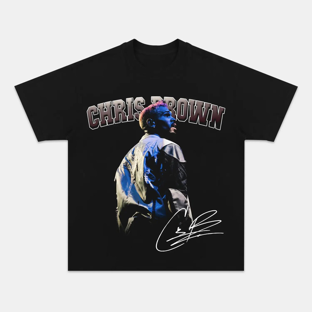 2024 Chris Brown Shirt Vintage Graphic T-Shirt Chris Brown Merch Gift Ideas For Music Lovers-1