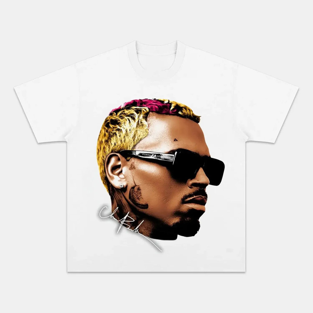 2024 Chris Brown Shirt Vintage Graphic T-Shirt Chris Brown Merch Music Related Gifts For Guys-1