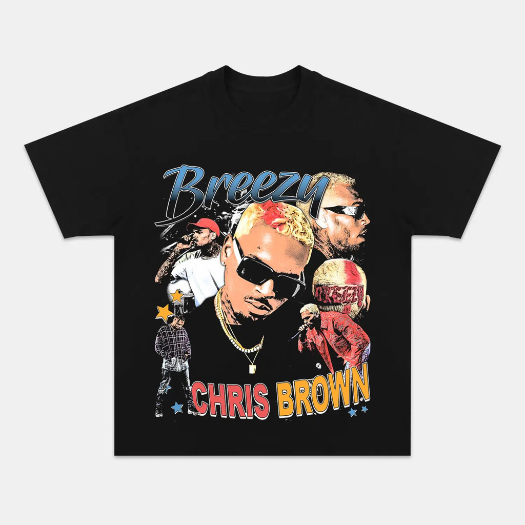 2024 Chris Brown Shirt Vintage T-Shirt Chris Brown Merch Presents For Music Lovers-1