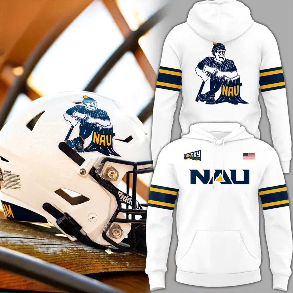 2025 Homecoming NAU Football Hoodie NAU Merch Christmas Presents For Football Fans-1