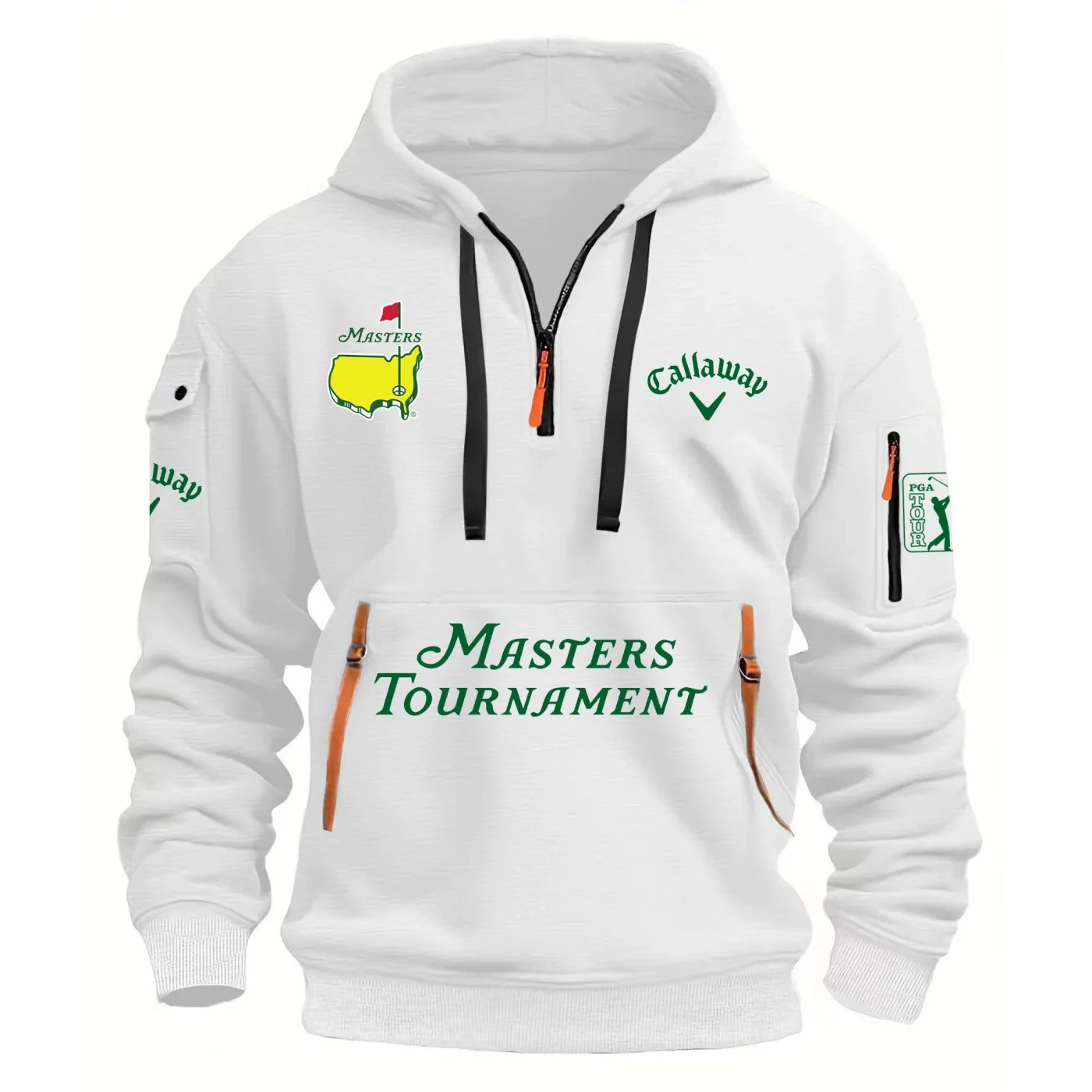 2025 Masters Tournament Callaway Golf Quarter Zip Hoodie Golfer Mens Clothes Fan Gifts-1