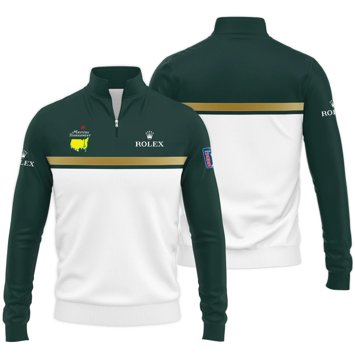 2025 Masters Tournament Rolex Golf Quarter-Zip Shirt Men's Apparel Best Gifts For Golfers-1