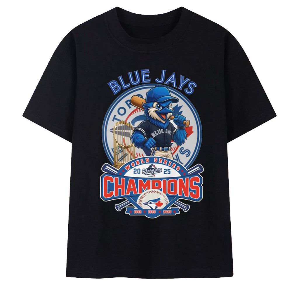 2025 Toronto Blue Jays Baseball World Series Champions Funny Mascot Shirt Jays Merch For Fans-1