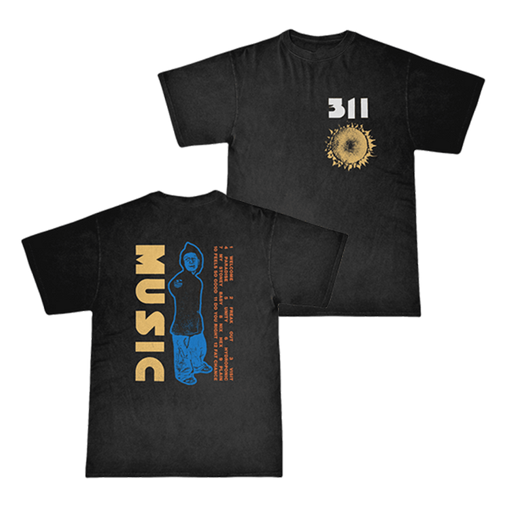 311 Merch 311 Music Anniversary Black T-Shirt Gifts For Band Fans Gift Idea for Boyfriend-1