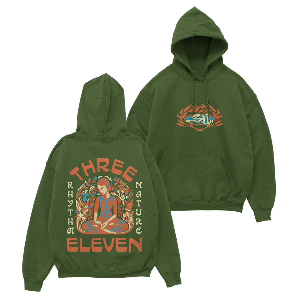311 Merch Rhythm Nature Green Hoodie Gifts For Band Fans Vintage Hoodie Gift for Men-1