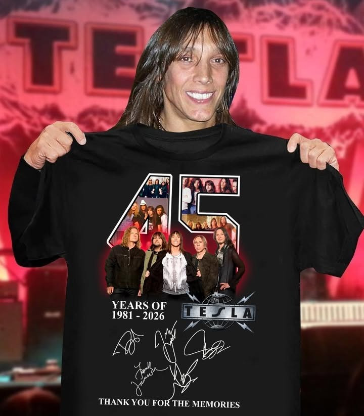 45 Years Of Tesla 1981 2026 T-Shirt Thank You For The Memories Best Gifts For Fan-1