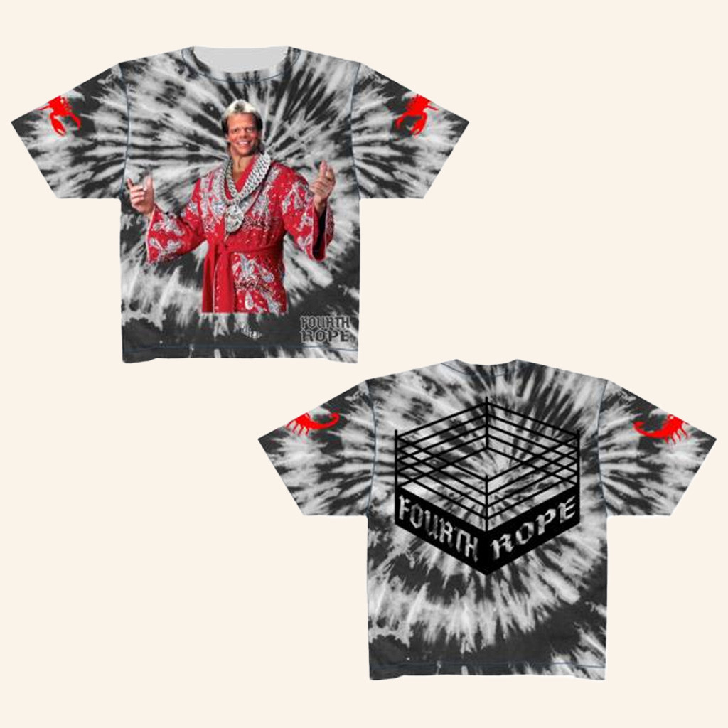 4Th Rope Merch Grey Tie Dye Super Luger T-Shirt Birthday Present For Husband-1