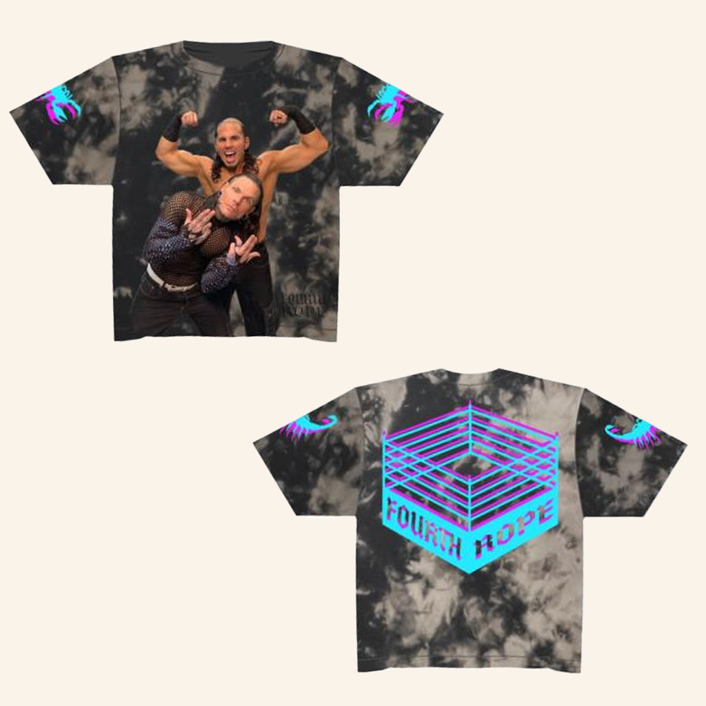 4Th Rope Merch The Hardy's TNA Fourth Rope T-Shirt Gift Ideas For Him-1