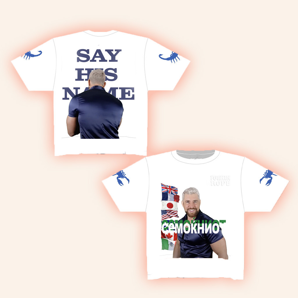 4Th Rope Merch White Joe Hendry TNA Fourth Rope T-Shirt Gift Ideas For Dudes-1