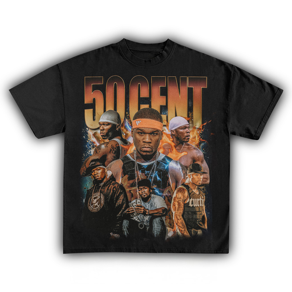 50 Cent Get Rich Or Die Tryin Black T-Shirt 50 Cent Merch Gifts For Men-1